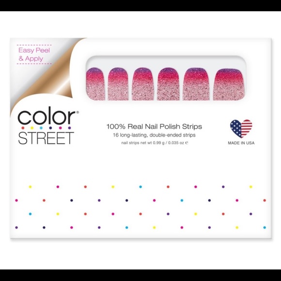 Color street nuclear Fuchsian nail strips. NWT. - Picture 5 of 9